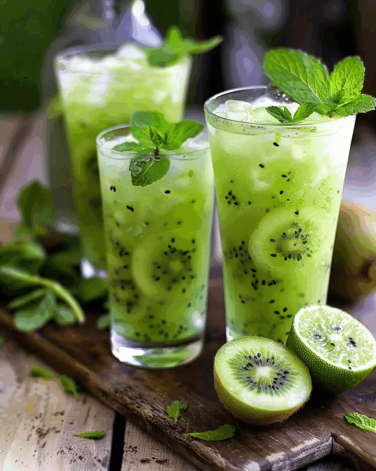 Kiwi, Lime and Mint Cooler