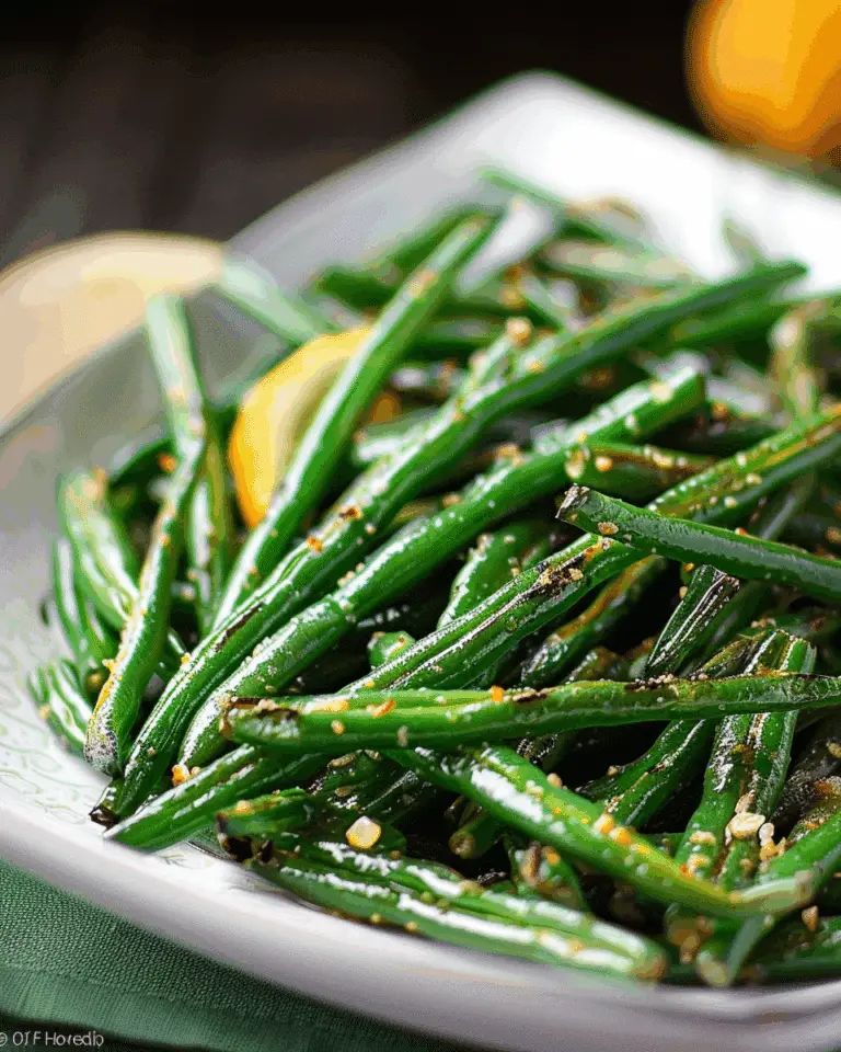 Garlic Lemon Green Beans