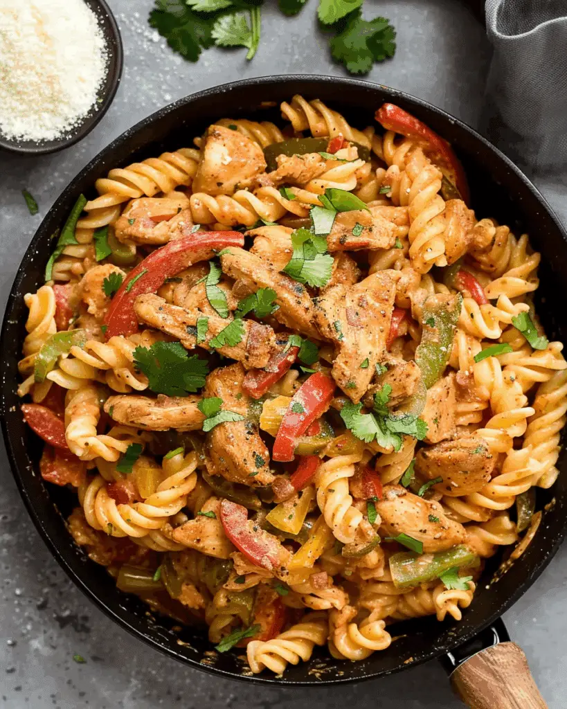 Creamy Chicken Fajita Pasta