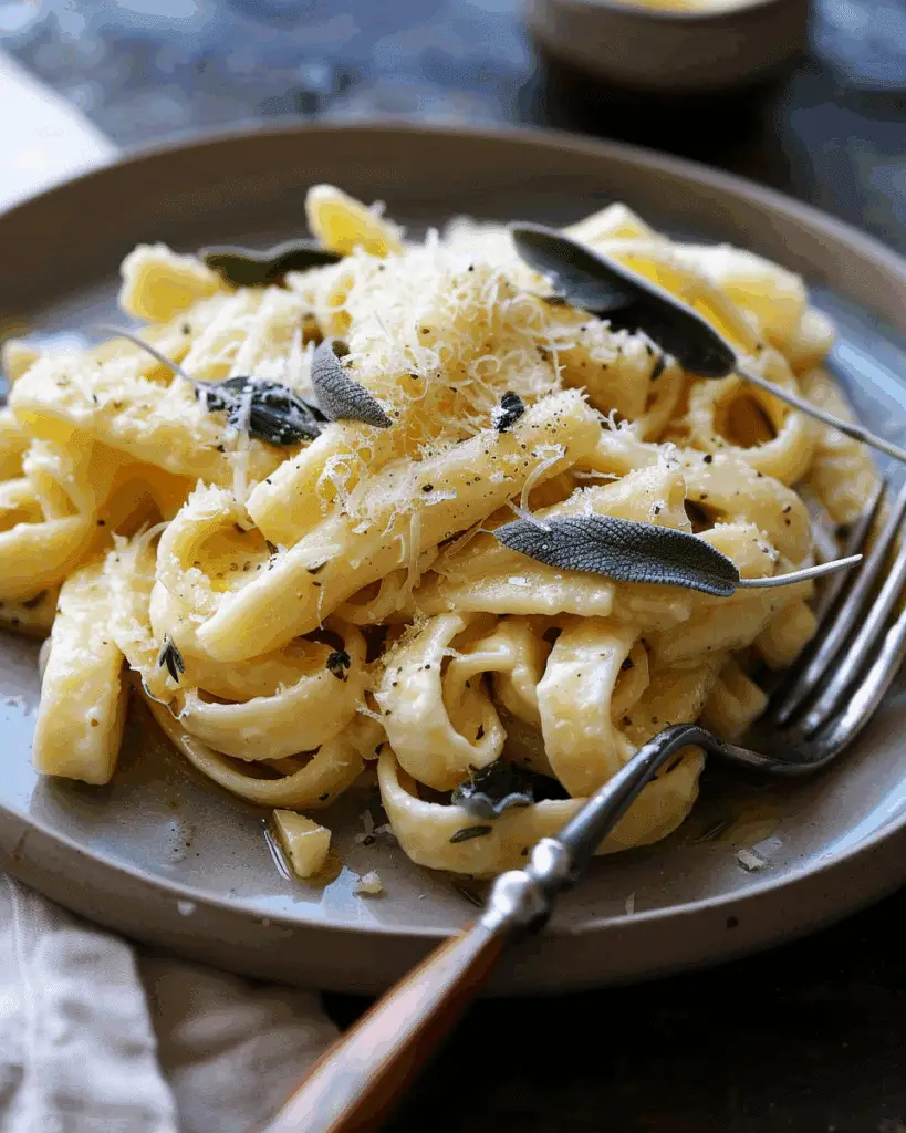 Pasta with Butter, Sage and Parmesan