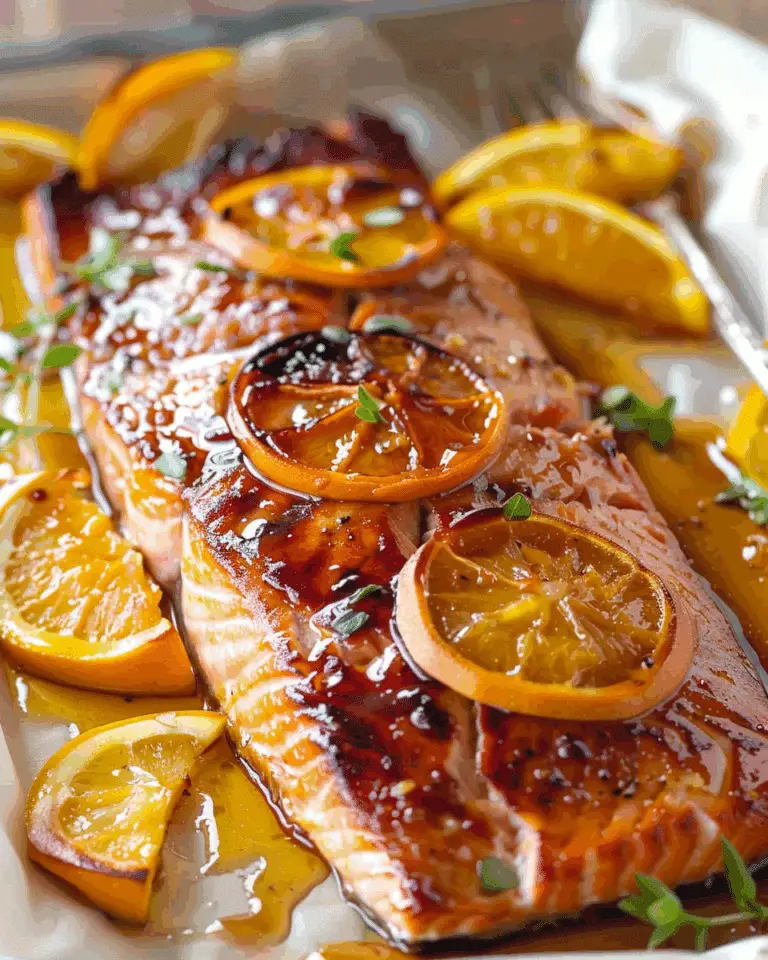 Honey Glazed Salmon with Orange and Ginger