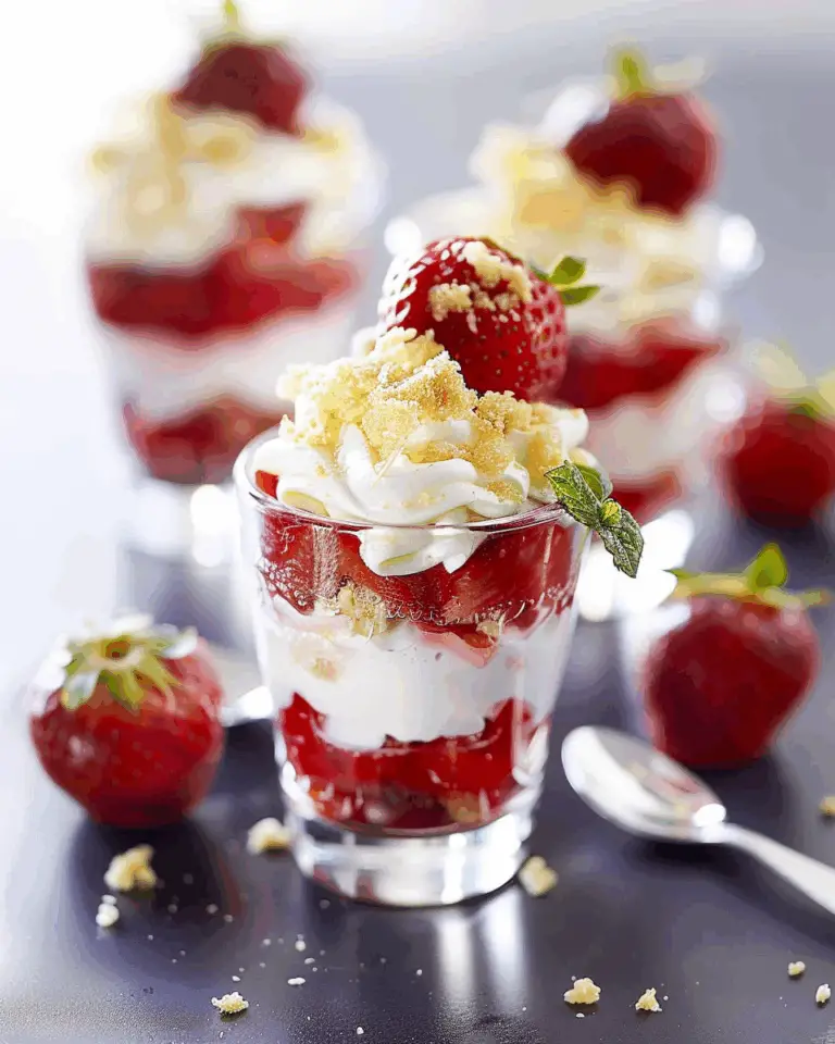 Mini Strawberry & Dulce de Leche Cream Trifle