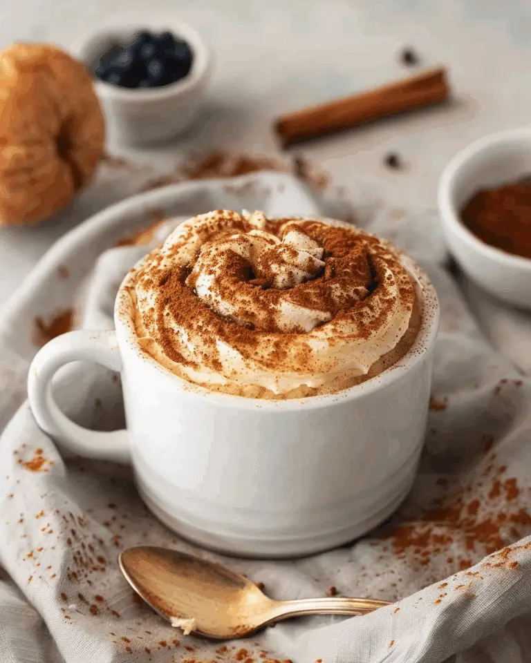 Cinnamon Roll Microwave Mug Cake Recipe