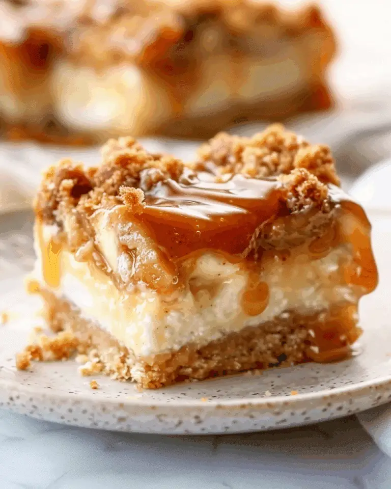 Best Caramel Apple Cheesecake Bars