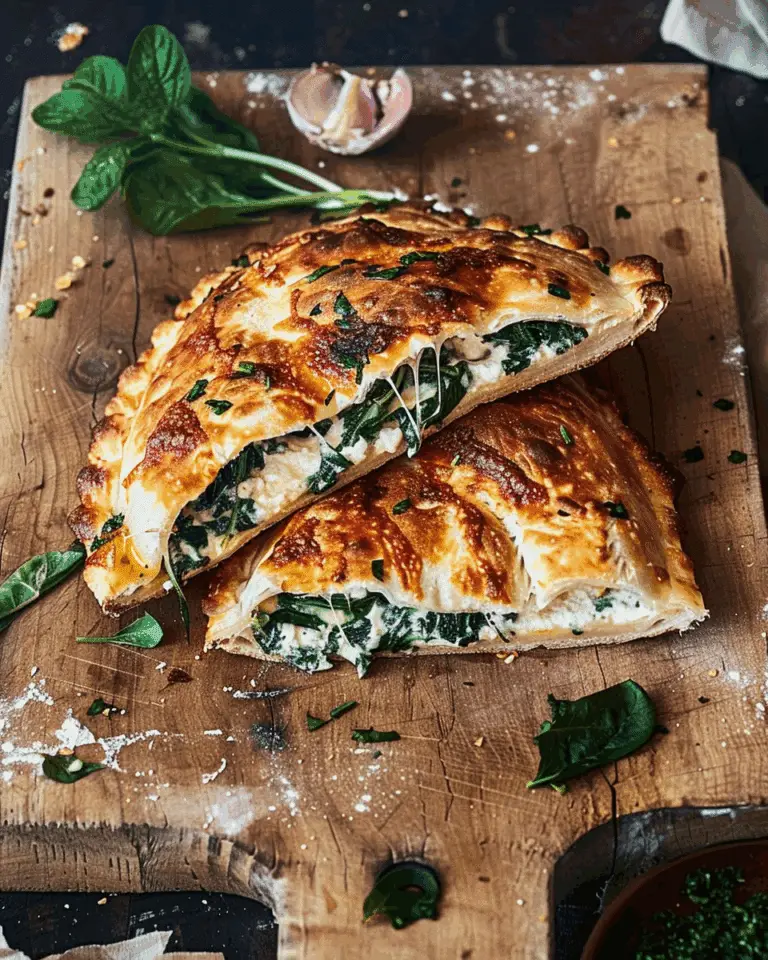 Spinach‑Ricotta Calzone