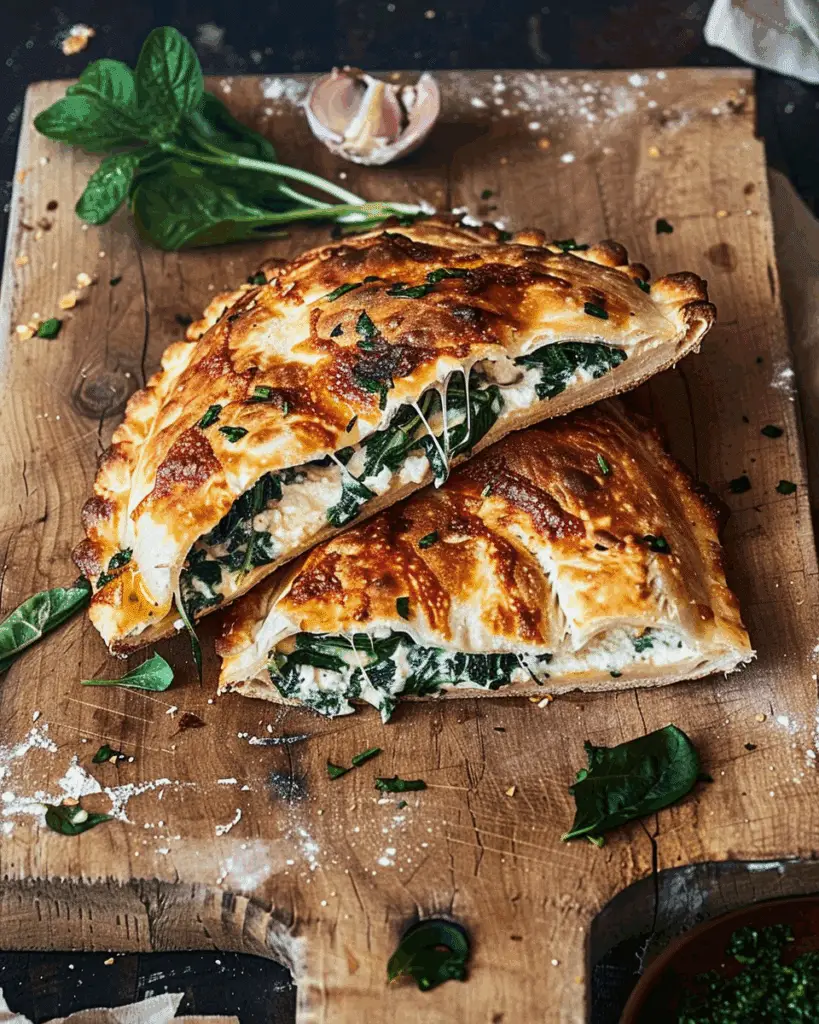 Spinach‑Ricotta Calzone