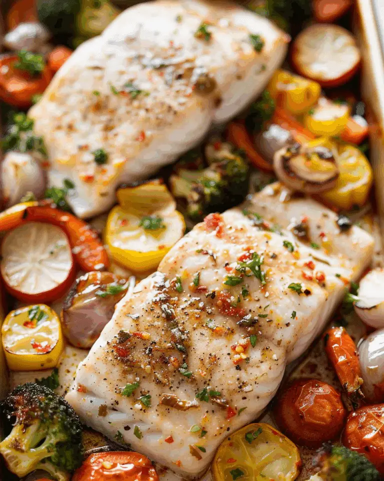 Sheet Pan Baked Tilapia and Roasted Vegetables