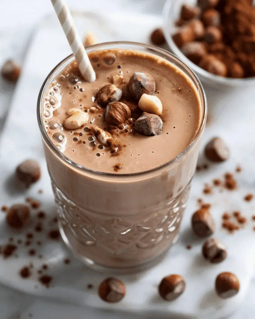 Creamy Chocolate Hazelnut Shake