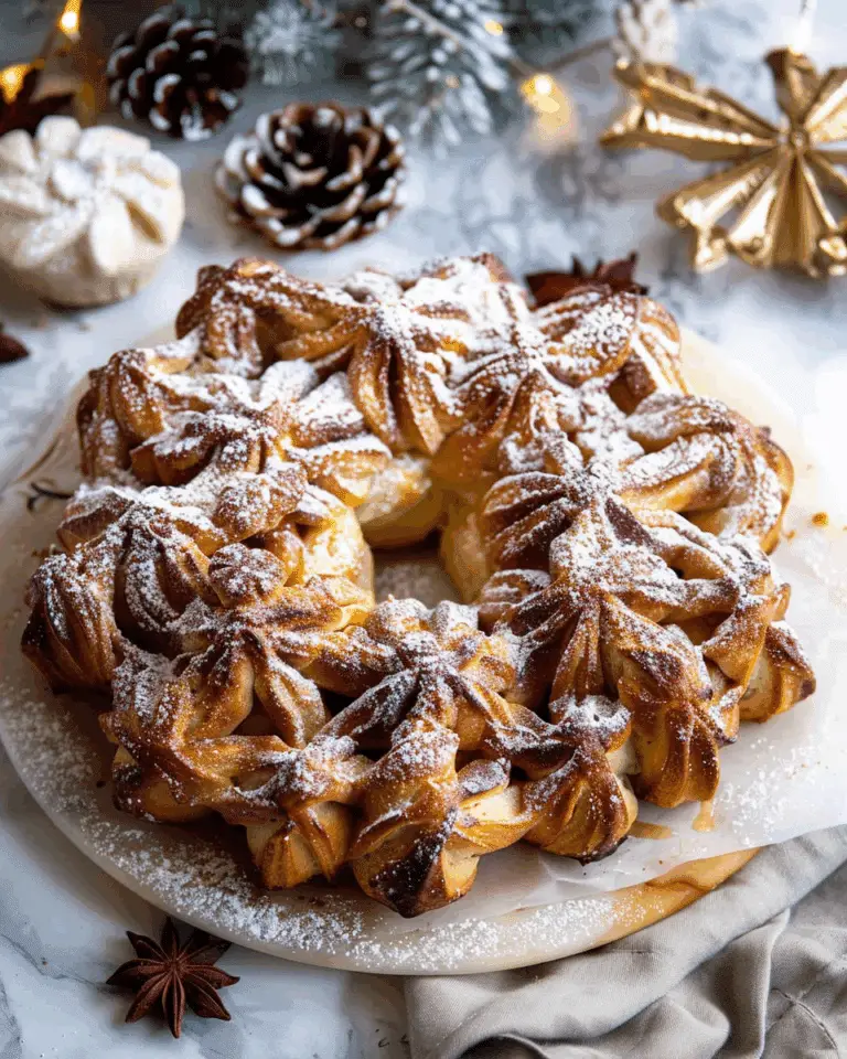 Snowflake Pull‑Apart Monkey Bread