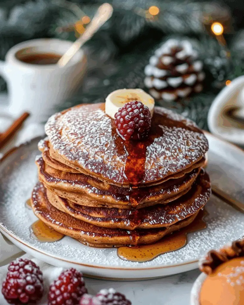 Fluffy Gingerbread Pancakes