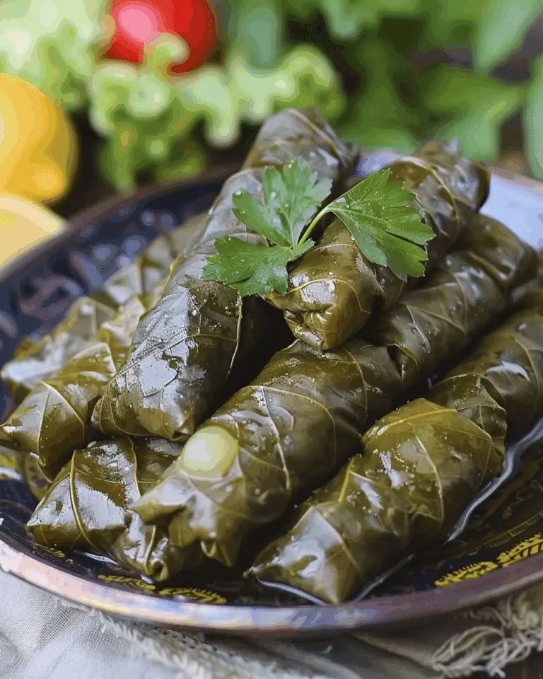 Mediterranean‑Style Stuffed Grape Leaves (Dolmades)