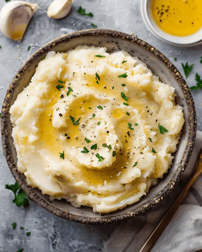 Easy Garlic Mashed Potatoes