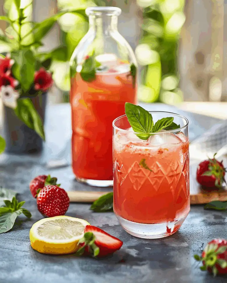 Strawberry Basil Lemonade