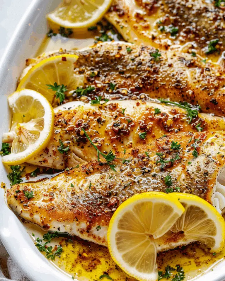 Garlic Butter Oven Baked Tilapia
