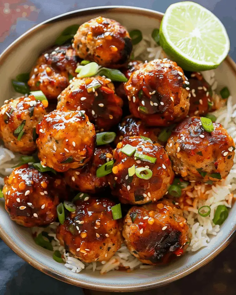 Sweet Chili Chicken Meatballs