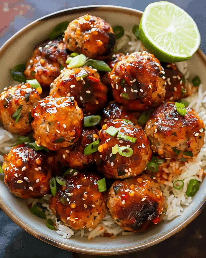 Sweet Chili Chicken Meatballs