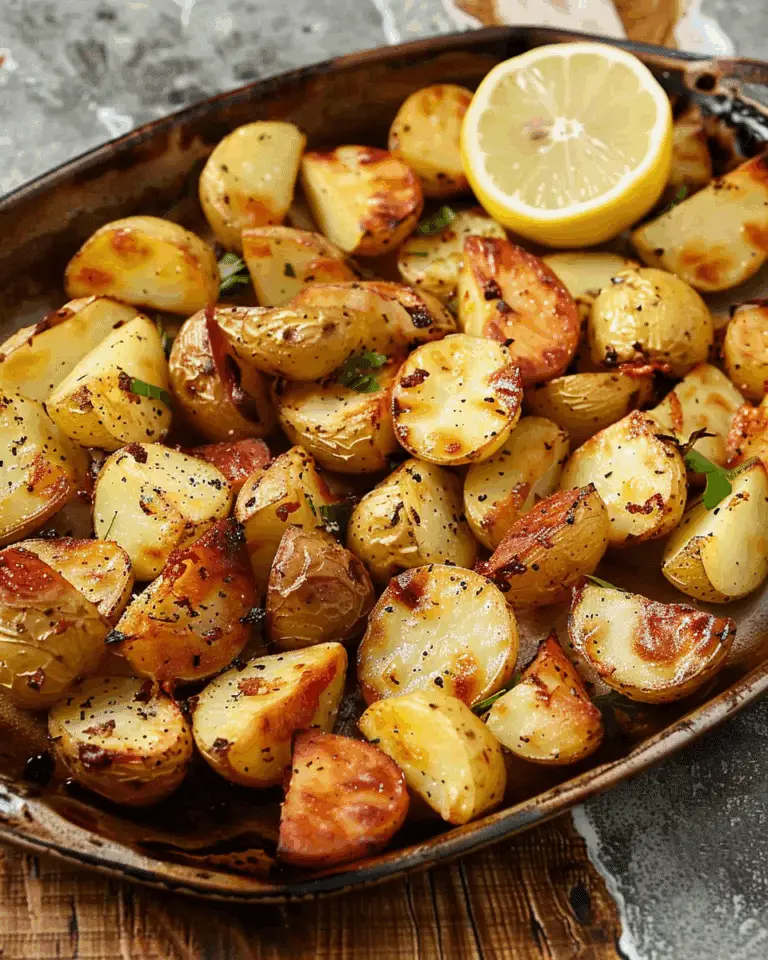Lemon‑Garlic Roasted Potatoes