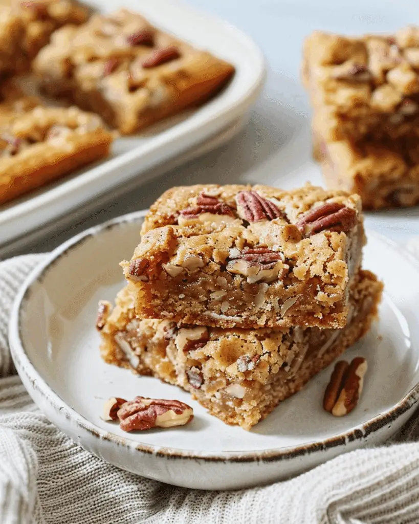 Maple Pecan Blondies