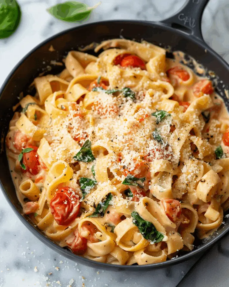 Easy Creamy Tomato Basil Pasta