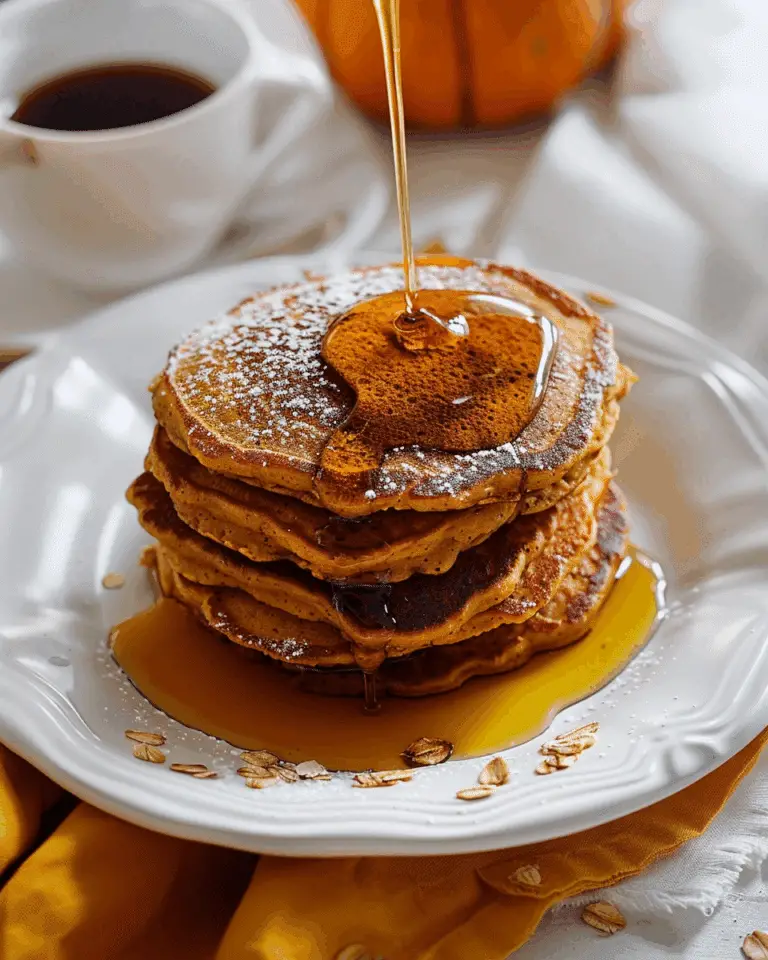 Pumpkin Oat Pancakes
