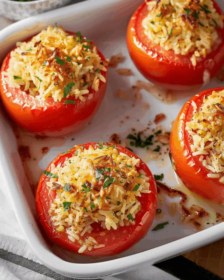 Chicken & Rice Stuffed Tomatoes