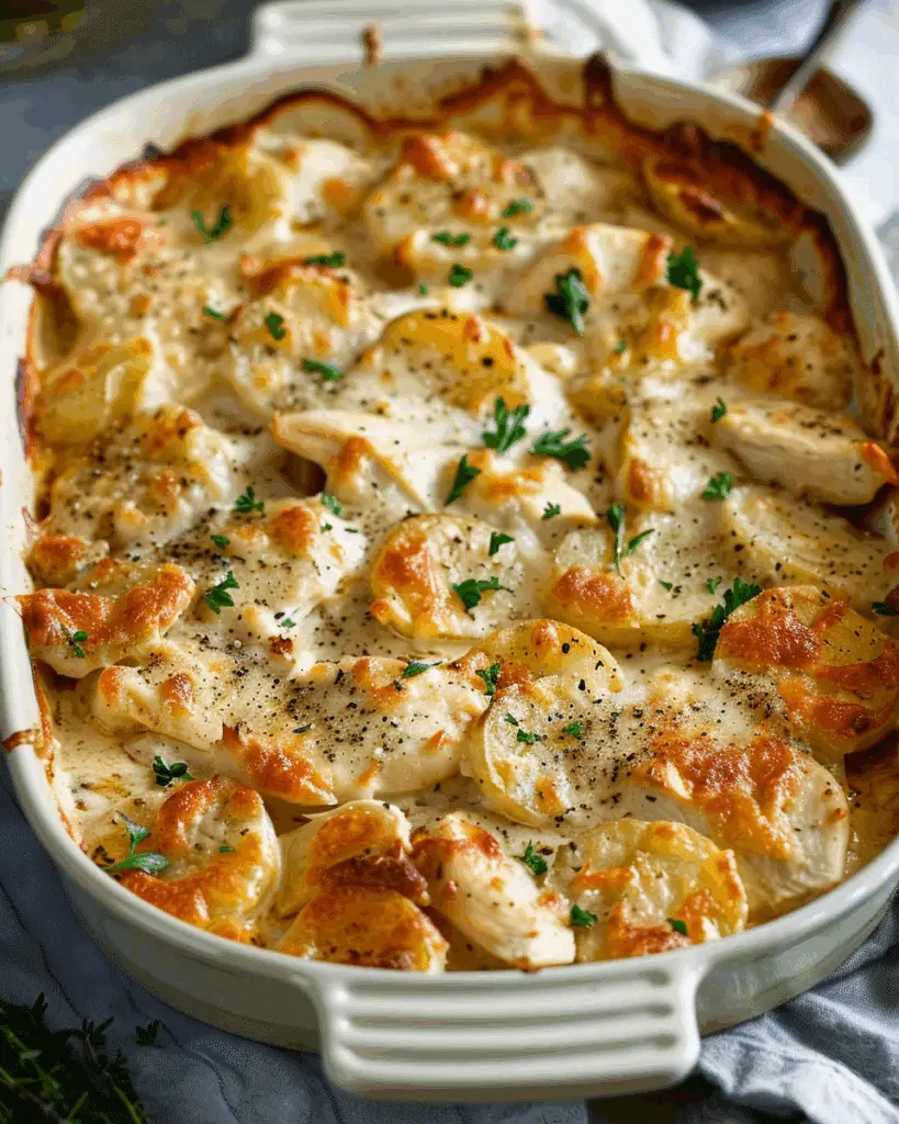 Creamy Chicken and Potato Bake