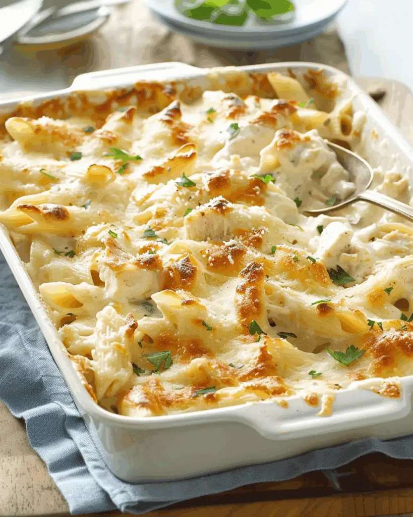 Best Chicken Alfredo Casserole
