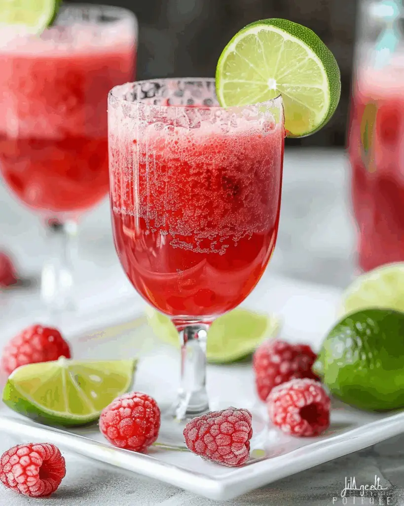 Raspberry Lime Sparkler