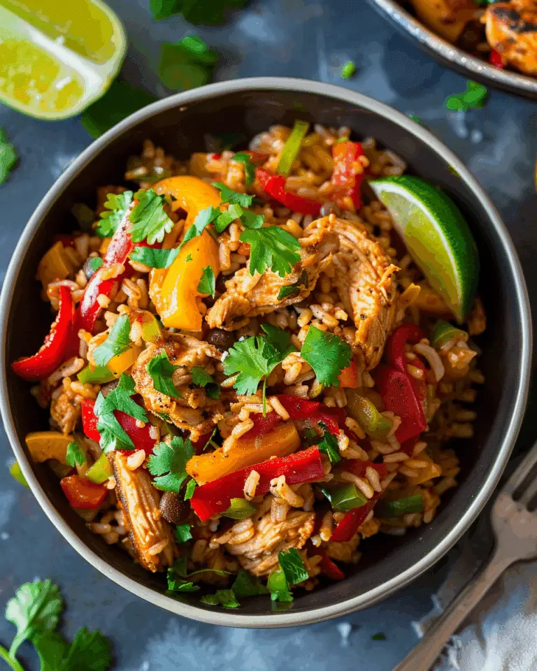 Chicken Fajita Rice Bowl