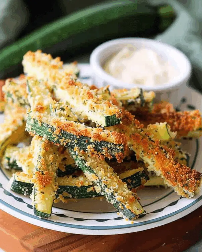 Parmesan Crusted Zucchini Sticks