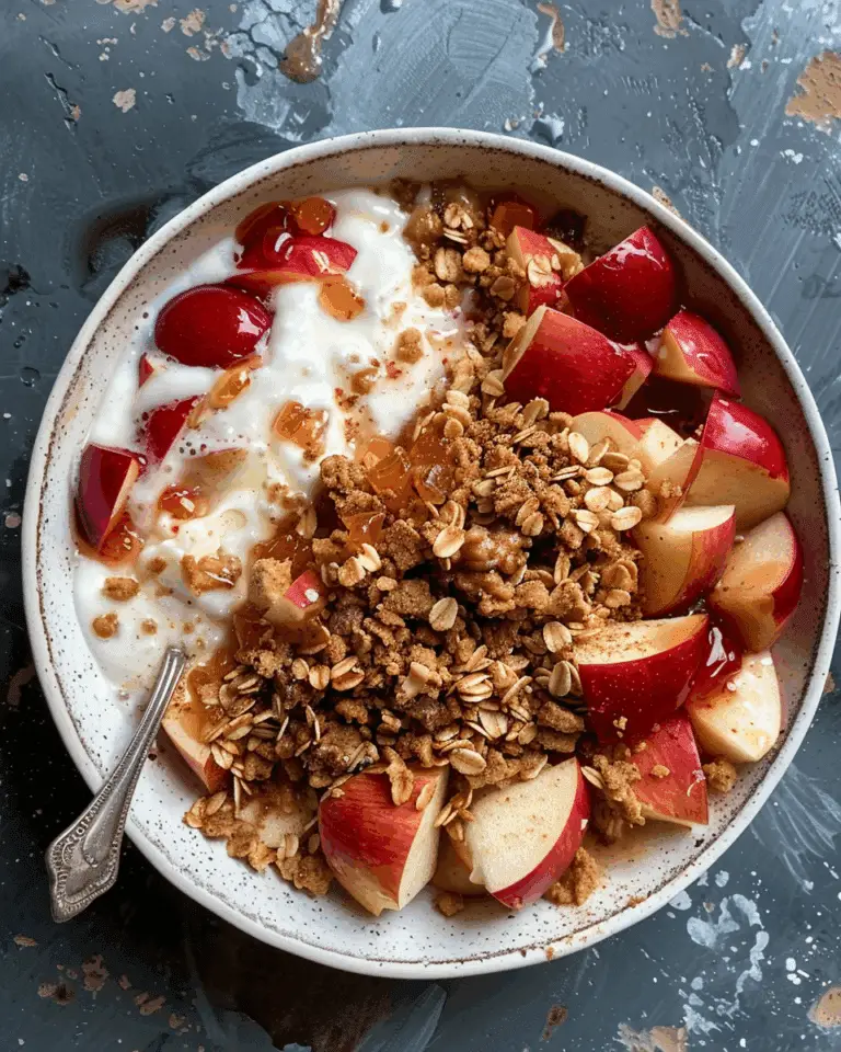 Cinnamon Apple Yogurt Bowls