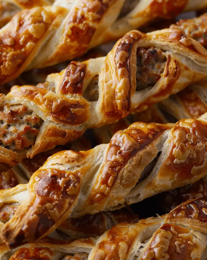 Sausage Puff Pastry Twists