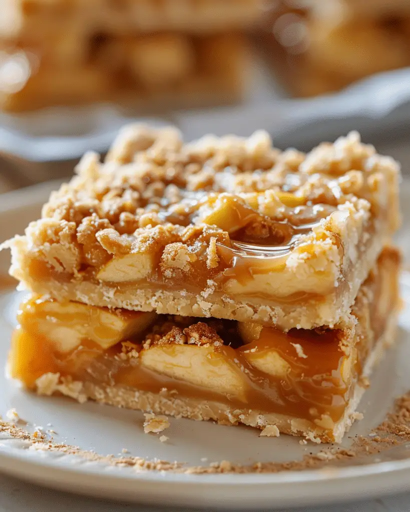 Salted Caramel Apple Pie Bars