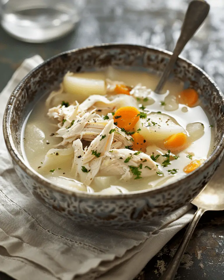 Comforting Chicken Soup with Potatoes