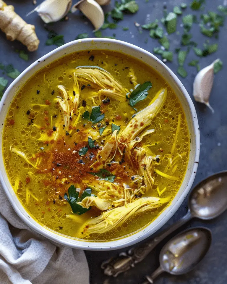 Anti-Inflammatory Turmeric Chicken Soup