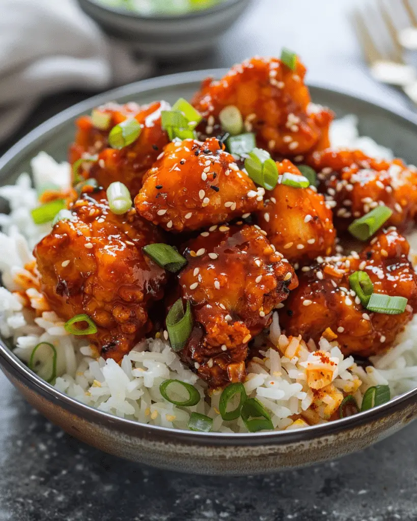 Korean‑Style Fire Chicken (Buldak) With Cheese