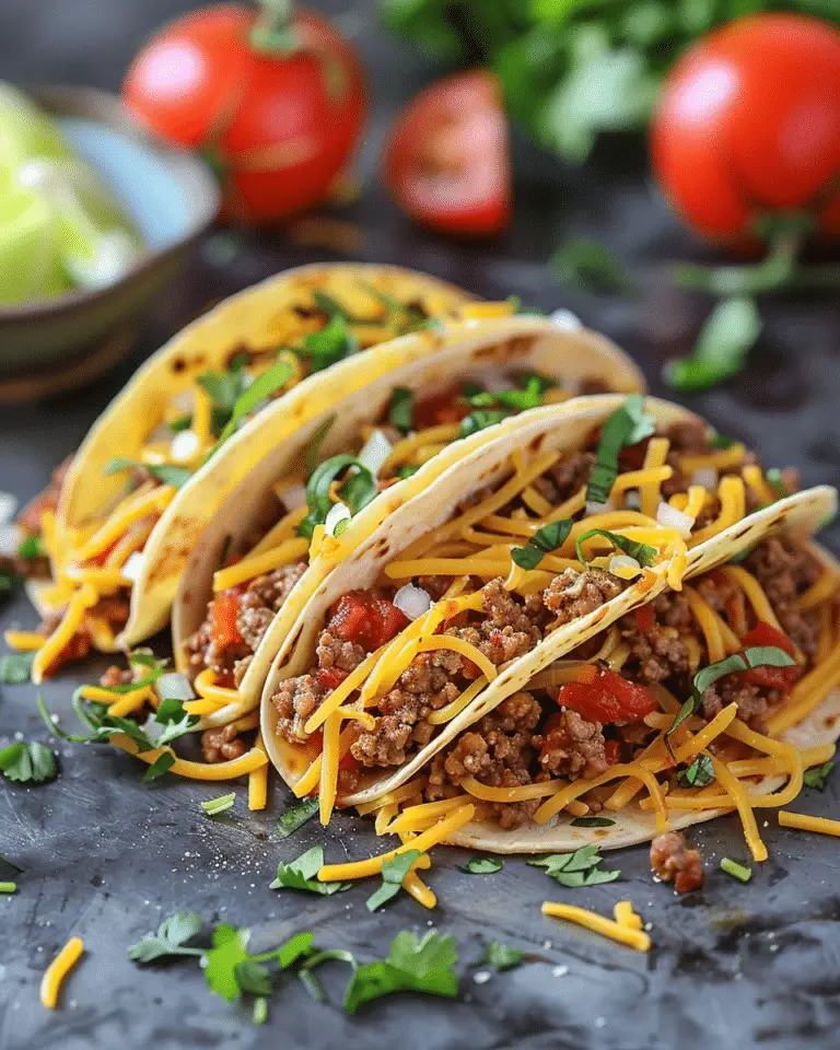Spaghetti Tacos with Ground Beef