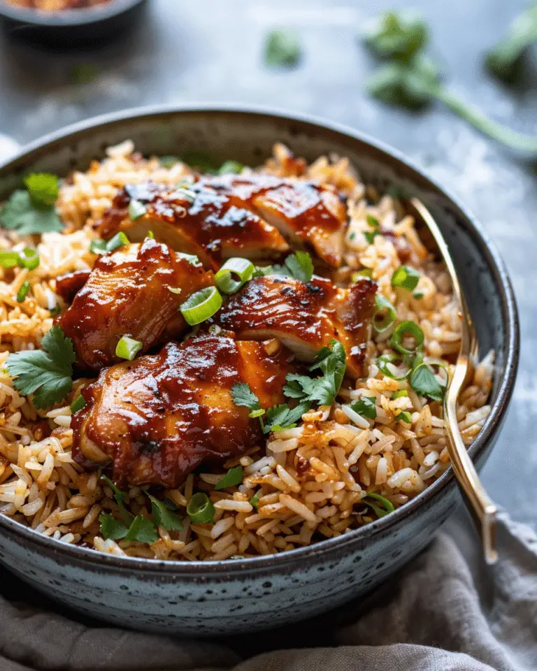 Honey BBQ Chicken Rice