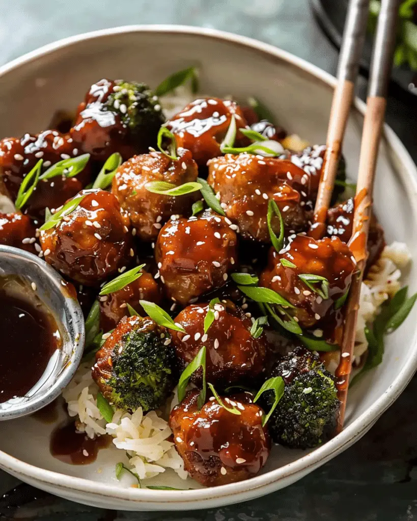 Honey Garlic Meatballs