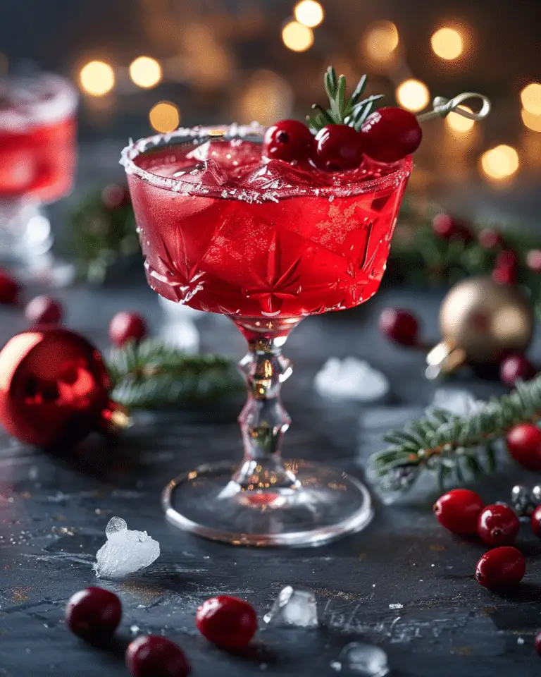 Cranberry Christmas Cocktail