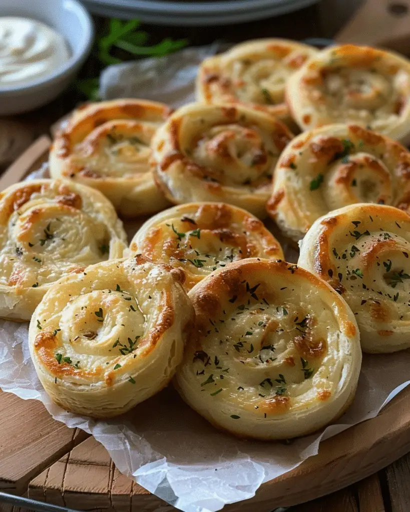 Easy 3‑Ingredient Cheese Pinwheels