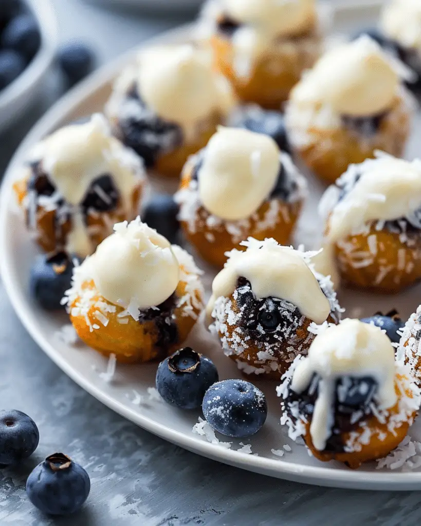 Best  Baked Blueberry Fritter Bites