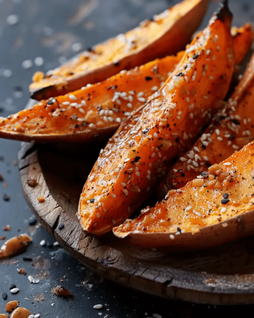 Roasted Sesame Sweet Potatoes