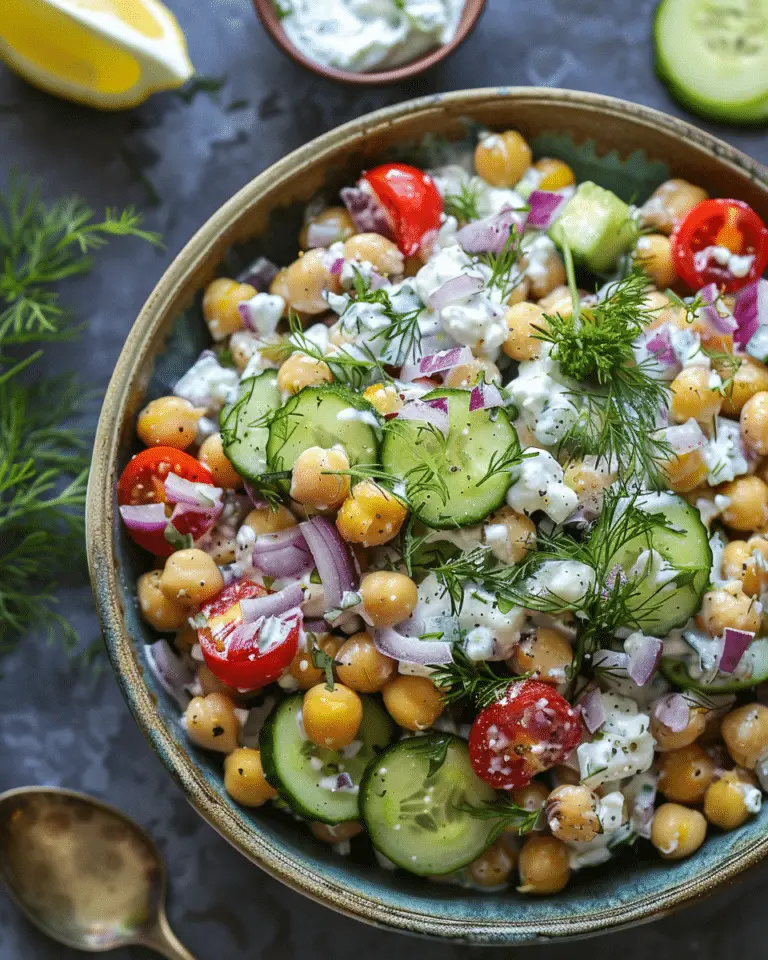 Tzatziki Chickpea Salad