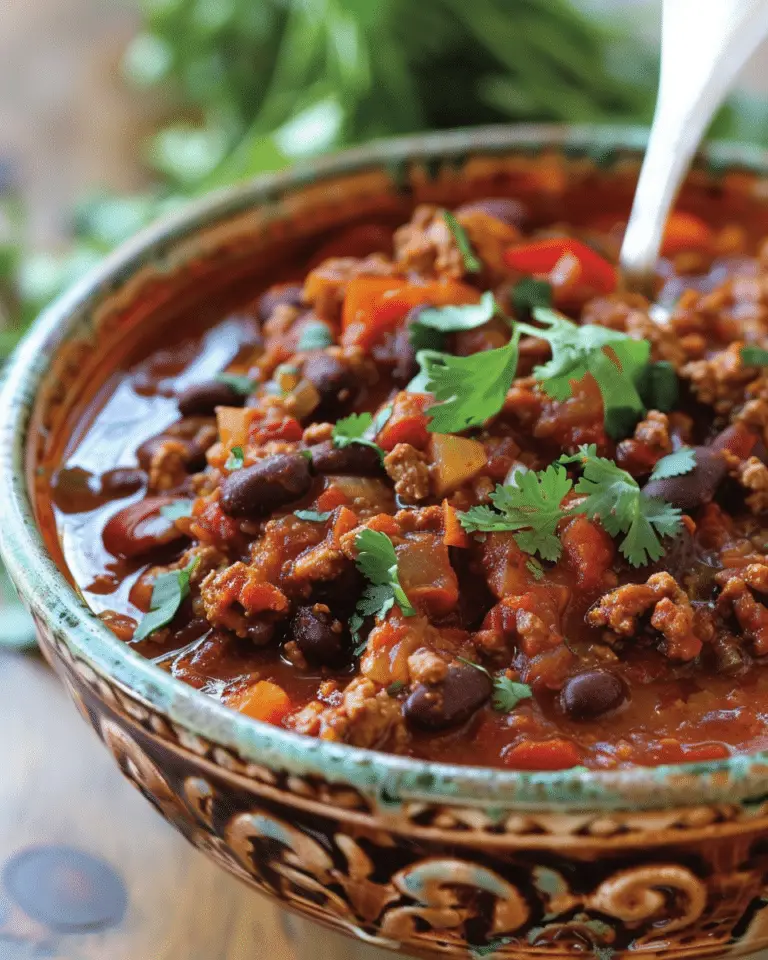 Irresistible Chili — A Hearty Hug in a Bowl