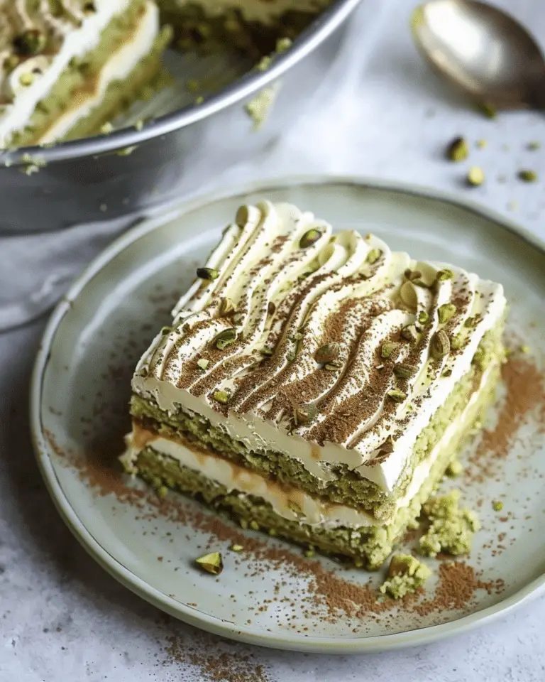 Pistachio Tiramisu