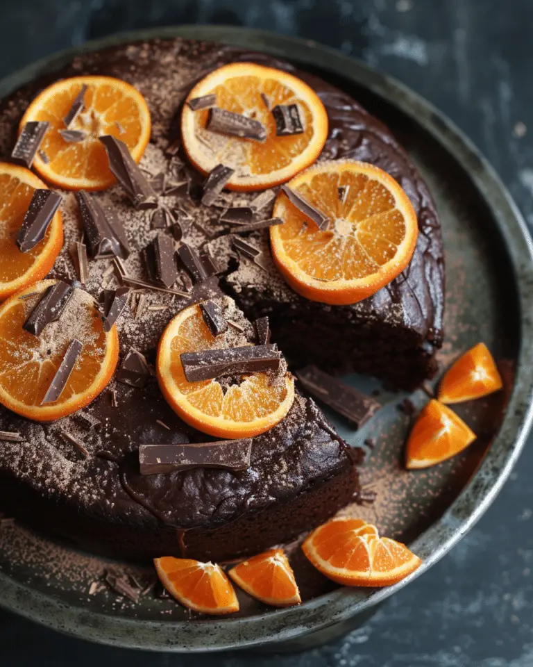 Moist Chocolate Orange Cake