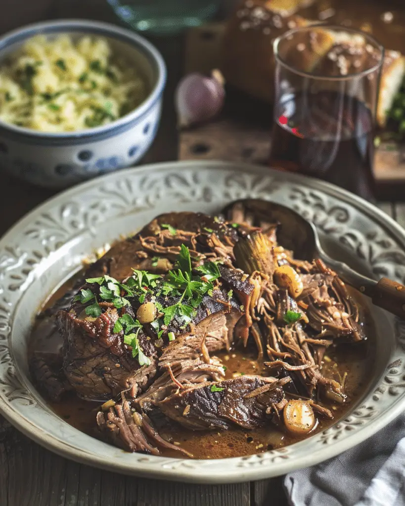 Slow Cooker Mississippi Pot Roast