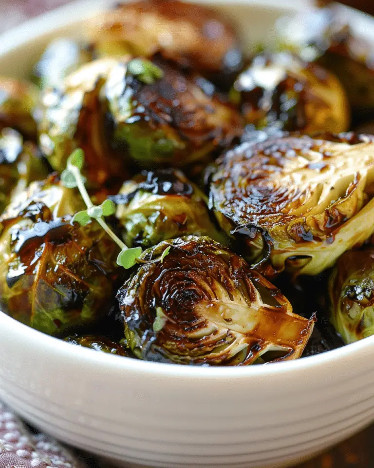 Balsamic Glazed Brussels Sprouts