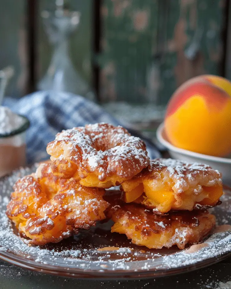 Fresh Peach Fritters